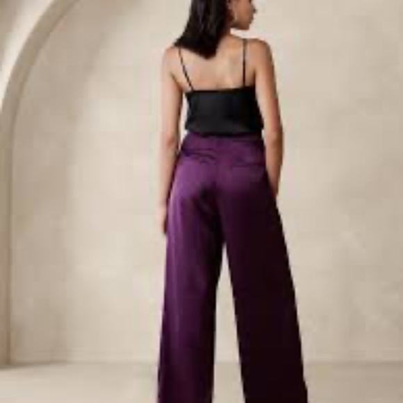 Banana Republic wide leg satin pants size 6 - Picture 5 of 6